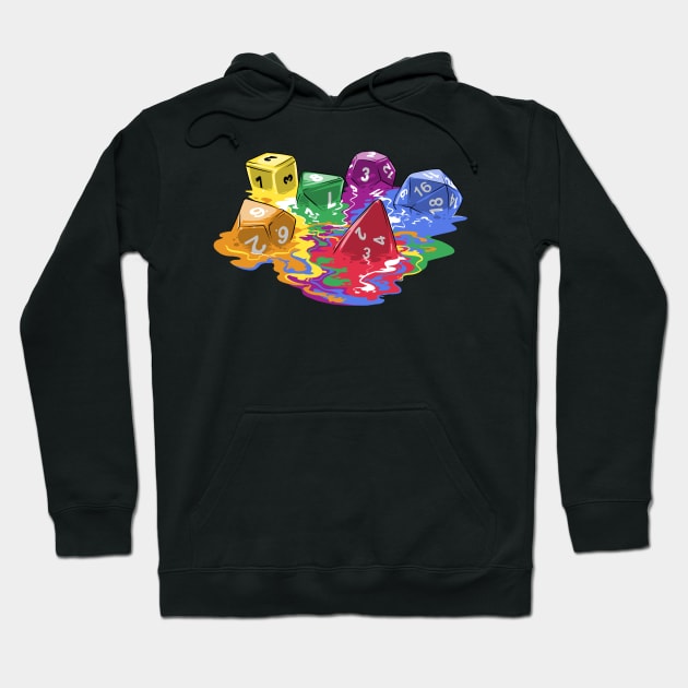 Melting Dice Hoodie by Zascanauta